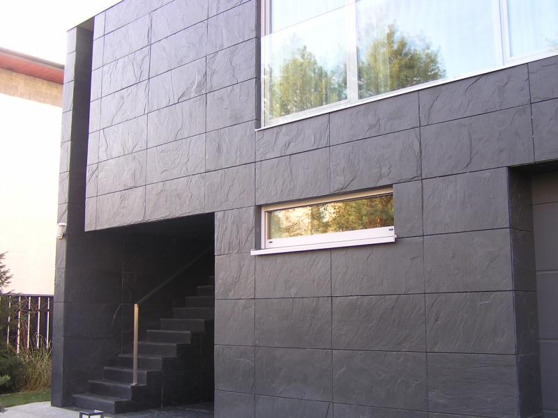 łupek cięty na elewacje